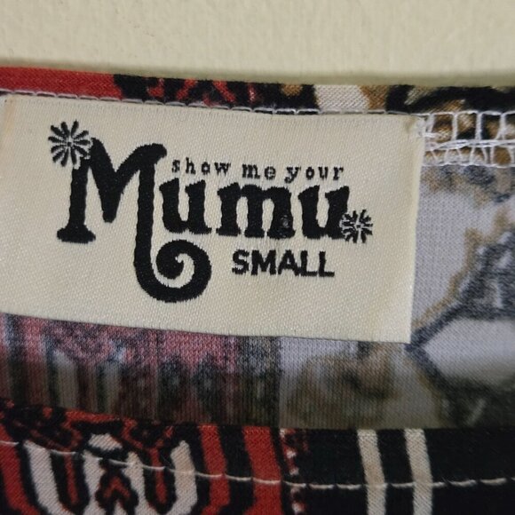 Show Me Your Mumu Tyler Tunic Dress Patchwork Autumnal Long Sleeve Size S - Picture 10 of 11